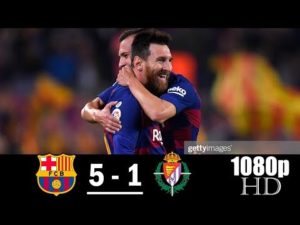 barcelona vs valladolid 5-1 highlights