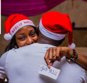 OAP Dotun, Tacha, Nina and more react after Khafi announced her engagement to Gedoni