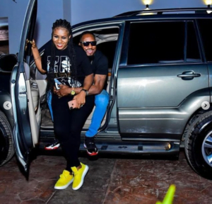 Photos: Actor Junior Pope receives car gift from Kcee and E-Money