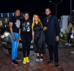 Photos: Actor Junior Pope receives car gift from Kcee and E-Money