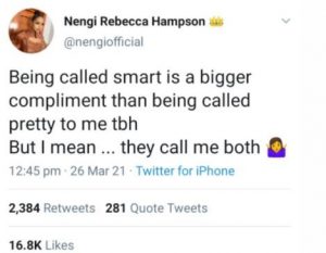 Being Called Smart Is Better Than Being Called Pretty – Nengi